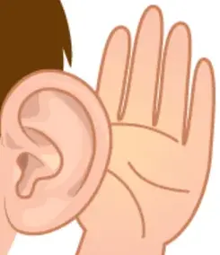 耳の穴のイラスト