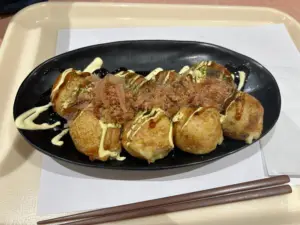 a photo of takoyaki, that is famous food in Osaka, Japan
