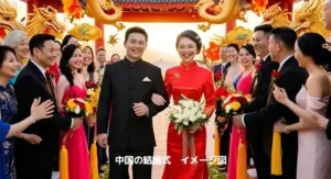 AI生成による中国の結婚式イメージ図