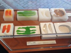 Silicone molds for food samples in Japan