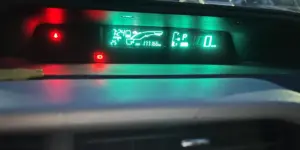 A photo of dashboard in TOYOTA AQUA