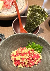 熊本の居酒屋で食べたさくら納豆の写真