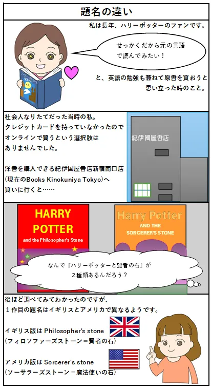 エッセイマンガ2話 題名の違い
